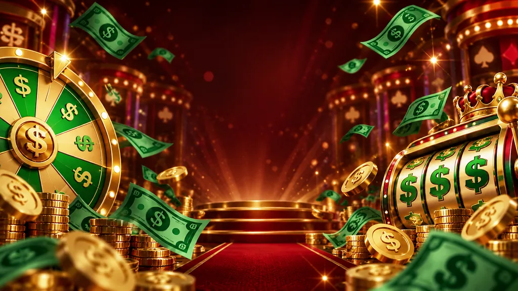Vista demo de Money Coming con monedas y carretes numéricos